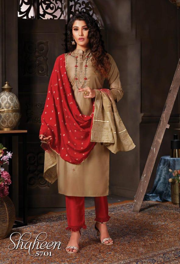 Shaheen Silk Fancy Festive Wear Readymade Salwar 